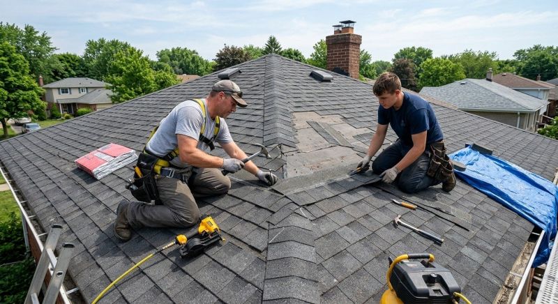 Asphalt Roof Repair in Farmington, MI