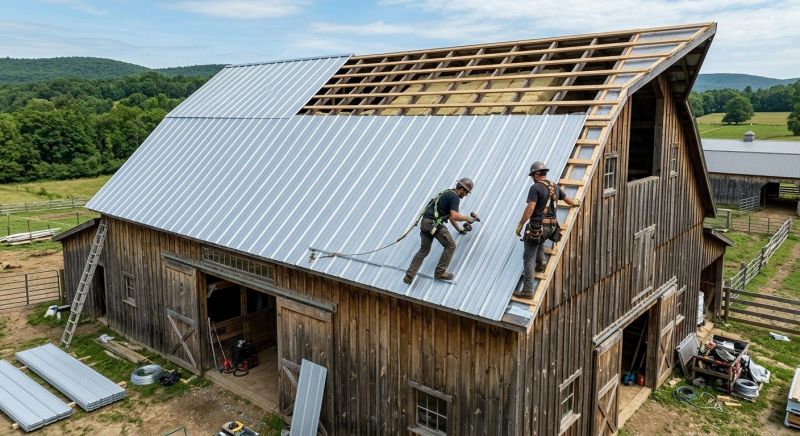 Barn Roof Construction in Northville, MI