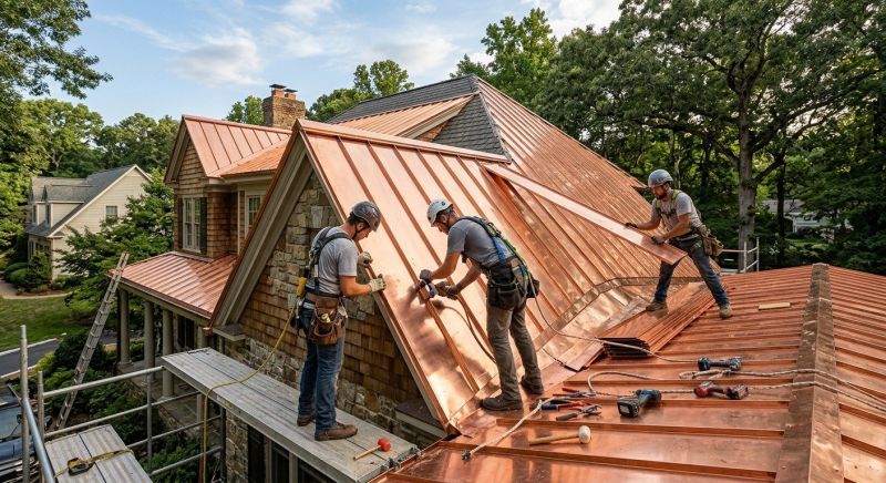 Copper Roof Installation in Northville, MI