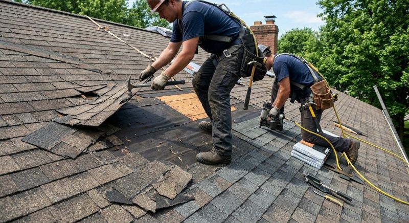 Damaged Roof Repair in Madison Heights, MI