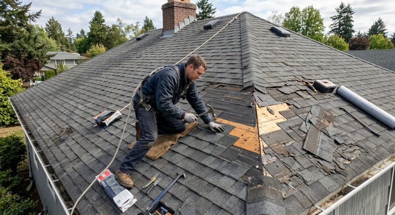 Damaged Roof Repair in Saline, MI