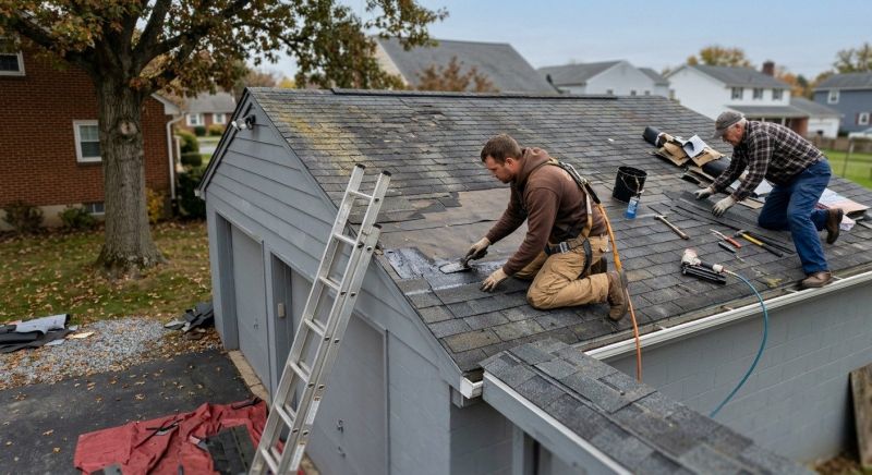 Garage Roof Repair in Northville, MI