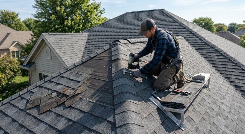 Hip Roof Shingle Replacement in Northville, MI