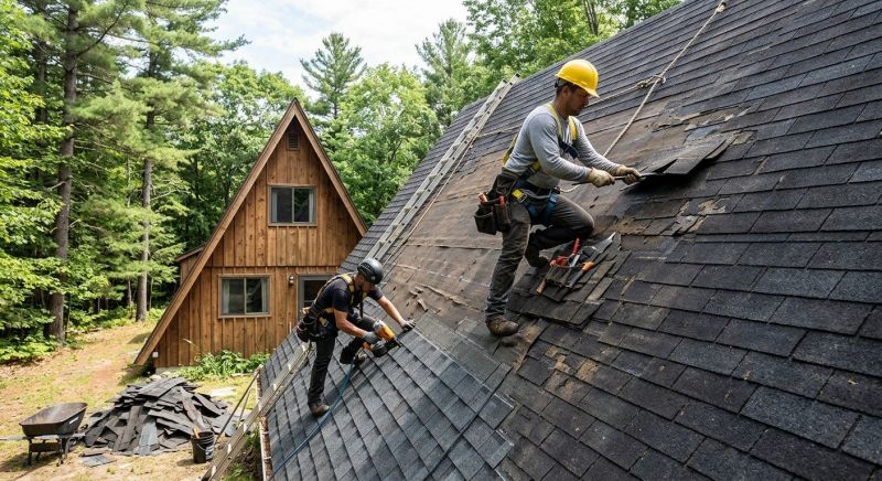 Hip Roof Shingle Replacement in Northville, MI