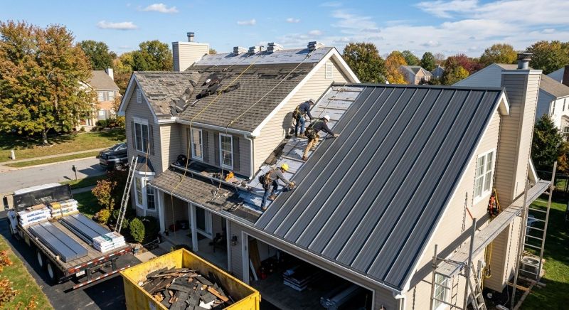 Metal Roof Replacement in Walled Lake, MI