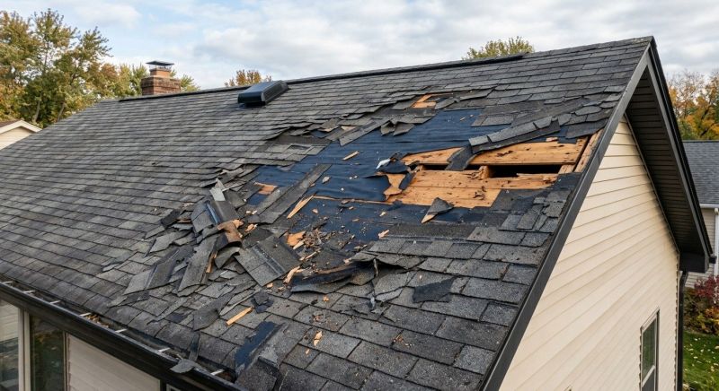 Roof Damage Repair in Brighton, MI