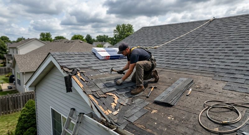 Roof Damage Restoration in Brighton, MI