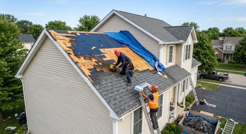Roof Damage Restoration in Canton, MI