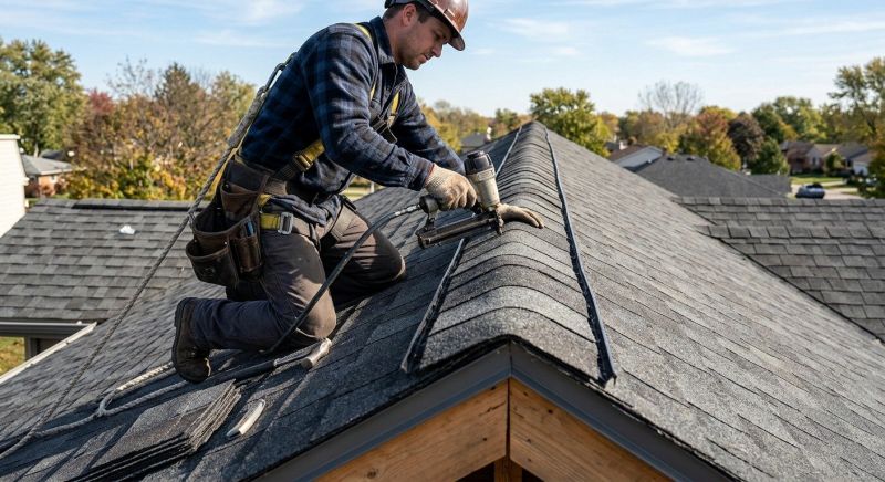 Roof Ridge Repair in Northville, MI