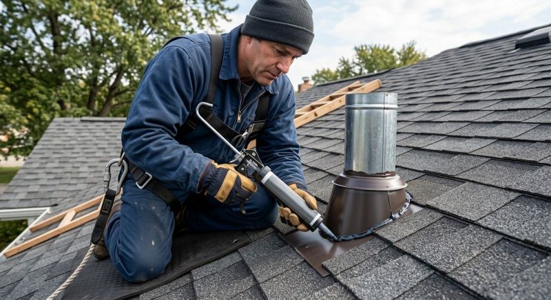 Roof Vent Flashing Repair in Northville, MI