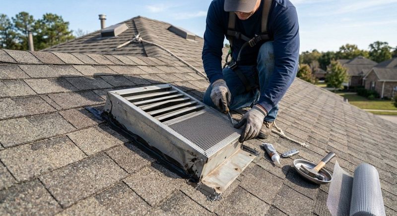 Roof Vent Flashing Repair in Northville, MI
